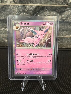 Pokémon Espeon 033/131 Holo from Prismatic Evolutions Set M/NM